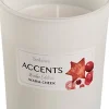Bolsius Duftkerze Accents Warm Cheer weiß 33 Std.D 8 H 10 cm Kerzen Im Glas|Duftkerzen