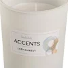 Bolsius Duftkerze Accents Lazy Sunday weiß 33 Std.D 8 H 10 cm Kerzen Im Glas|Duftkerzen
