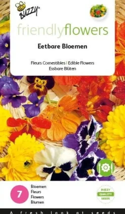 Sale Buzzy® Friendly Flowers Essbare Blüten Samen-Mischung für 15 m² Saatgut