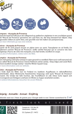 Clearance Buzzy® Ornamental Kürbis (Cucurbita moschata 'Musquée De Provence') Samen Gemüsesamen|Saatgut