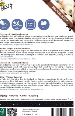 Discount Buzzy® Ornamental Kürbis (Cucurbita moschata 'Waltham Butternut') Samen Gemüsesamen|Saatgut