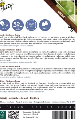 Best Buzzy® Ornamental Kürbis (Lagenaria siceraria 'Birdhouse Bottle') Samen Gemüsesamen|Saatgut