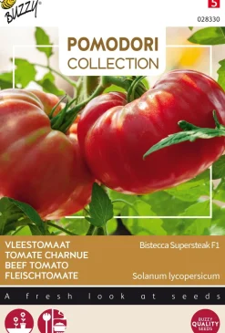 Outlet Buzzy® Pomodori Fleischtomate (Solanum lycopersicum 'Bistecca Supersteak F1') Samen Gemüsesamen|Saatgut