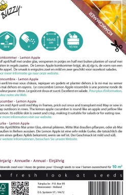 Best Buzzy® Xotica Gurke (Cucumis sativus 'Lemon Apple') Samen Gemüsesamen|Saatgut