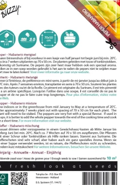 New Buzzy® Xotica Habanero-Mix (Capsicum chinense) Samen Gemüsesamen|Saatgut