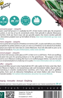 Clearance Buzzy® Xotica Jalapeno (Capsicum annuum) Samen Gemüsesamen|Saatgut