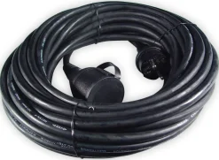 Best Calex Verlängerungskabel schwarz IP44 10 m Außenelektronik