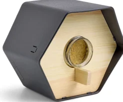 Best Capi Europe Erdnussbutter-Glashalter Hive anthrazit 19 x 22 x 20 cm Gartenvögel|Erdnussbutter-Häuser