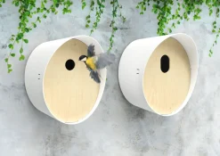 Online Capi Europe Nistkasten oval weiß 24 x 19 x 23 cm Gartenvögel|Vogelhäuser & Nistkästen