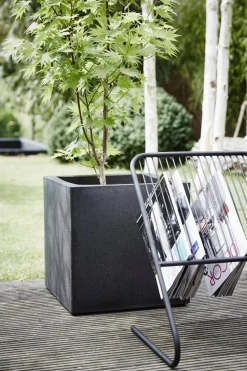 Best Capi Europe Pflanzkübel Urban Smooth schwarz 40 x 40 x 40 cm Blumentöpfe|Blumentöpfe & Pflanzgefäße