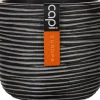 Discount Capi Nature Rib Blumentopf rund D 15 cm H 14 cm schwarz gerippt Blumentöpfe & Pflanzgefäße|Blumentöpfe