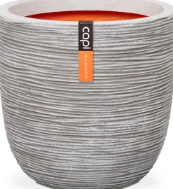 Clearance Capi Nature Rib Blumentopf D 35 H 34 cm elfenbein Blumentöpfe|Blumentöpfe & Pflanzgefäße