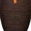 Hot Capi Nature Rib Pflanzkübel hoch D 45 H 72 cm braun Blumentöpfe|Blumentöpfe