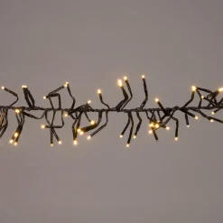 Cluster-Lichterkette Flash 2,4 m mit 384 LED Lämpchen warmweiß Weihnachtsbaumbeleuchtung