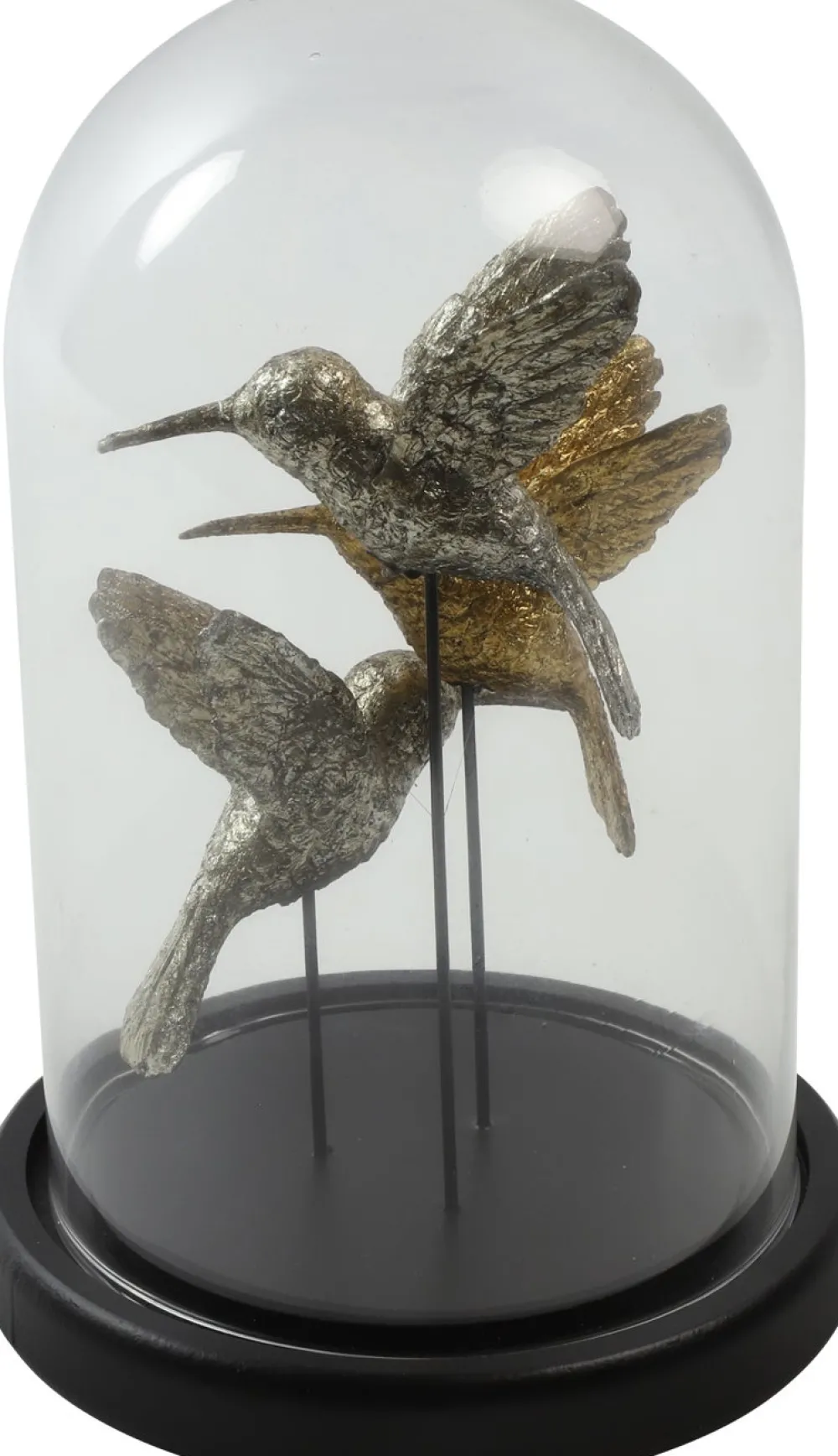 Outlet Countryfield Glasglocke Indra gold / schwarz D 14 H 22 cm Glasglocken