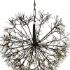 Clearance Countryfield Hängelampe Lichtkaskade Apollo schwarz mit 912 LEDs warmweiss D 50 cm Weihnachtsfiguren (Außen)