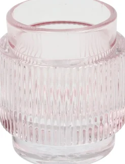 Hot Countryfield Kerzenständer Ianna rosa D 7 H 8 cm Kerzenständer