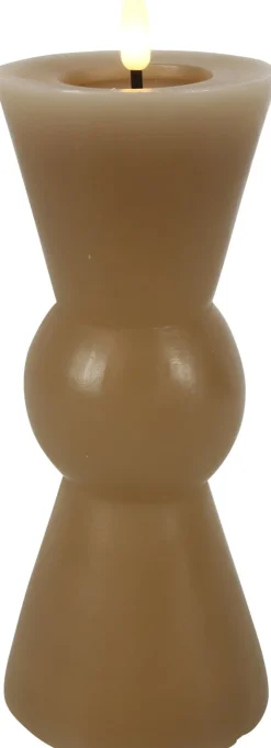 Clearance Countryfield LED Kerze Lyon beige D 8,5 H 22 cm Led Kerzen
