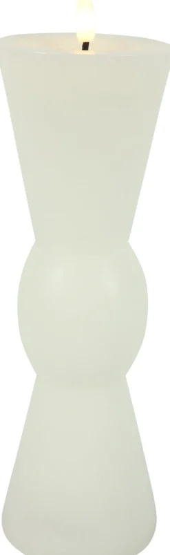 Outlet Countryfield LED Kerze Lyon weiß D 8,8 H 27 cm Led Kerzen