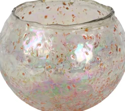 New Countryfield Teelichthalter Amia halbdurchsichtig D 14 H 10 cm Teelichthalter