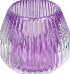 Discount Countryfield Teelichthalter Carlin lila D 10,2 H 8,5 cm Teelichthalter