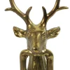 Best Countryfield Weihnachtsfigur Hirsch Zen gold 15 x 25,5 x 41 cm Weihnachtsfiguren & -Objekte