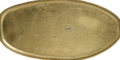 Discount Decoris Dekoteller gold 18,5 x 38 x 1 cm Dekoschalen & -Teller