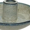 Clearance Decoris Kerzenständer blau 16 x 13 x 5,3 cm Kerzenständer