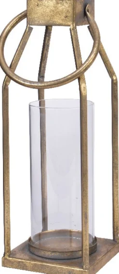 Decoris Laterne gold 11 x 11 x 25 cm Laternen & Windlichter