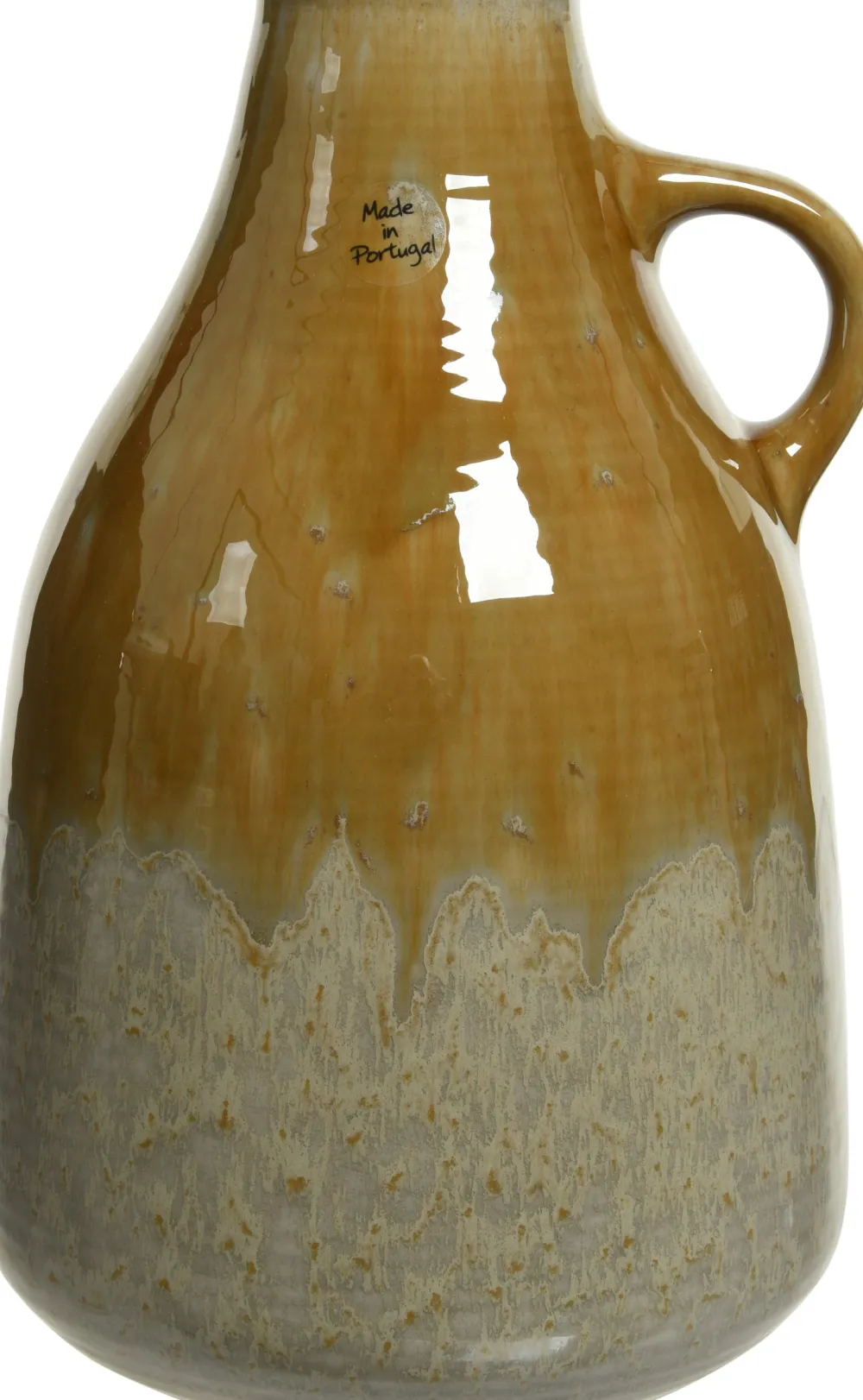 Hot Decoris Vase bernsteinfarben D 16 H 27 cm Vasen & Krüge|Blumentöpfe & Pflanzgefäße