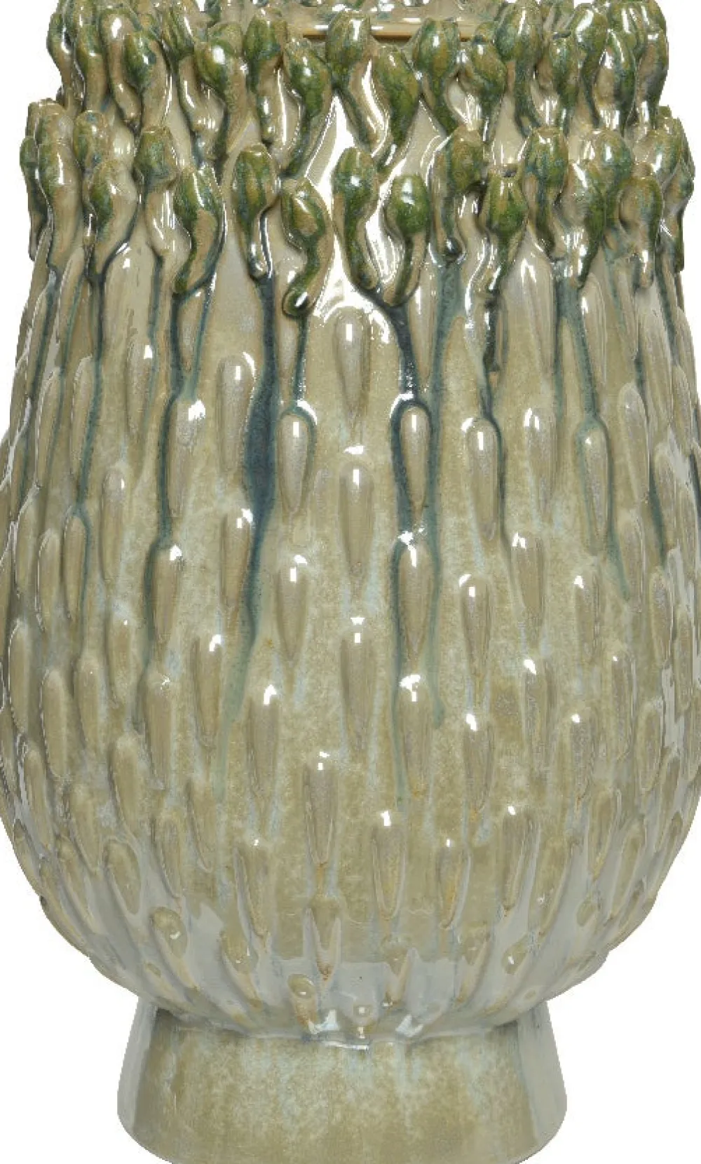 Outlet Decoris Vase grün D 24,5 H 39,5 cm Vasen & Krüge|Blumentöpfe & Pflanzgefäße
