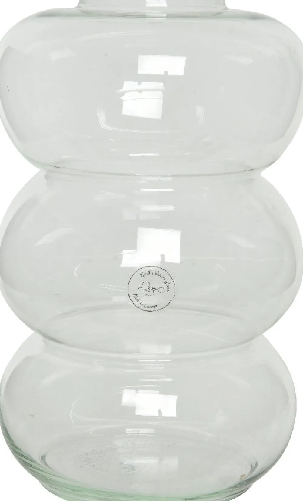Discount Decoris Vase transparent D 20 H 30 cm Vasen & Krüge|Blumentöpfe & Pflanzgefäße