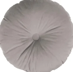 Outlet Dekokissen Button grau 45 x 45 x 10 cm Kissen|Dekokissen