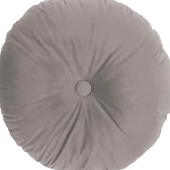 Outlet Dekokissen Button grau 45 x 45 x 10 cm Kissen|Dekokissen