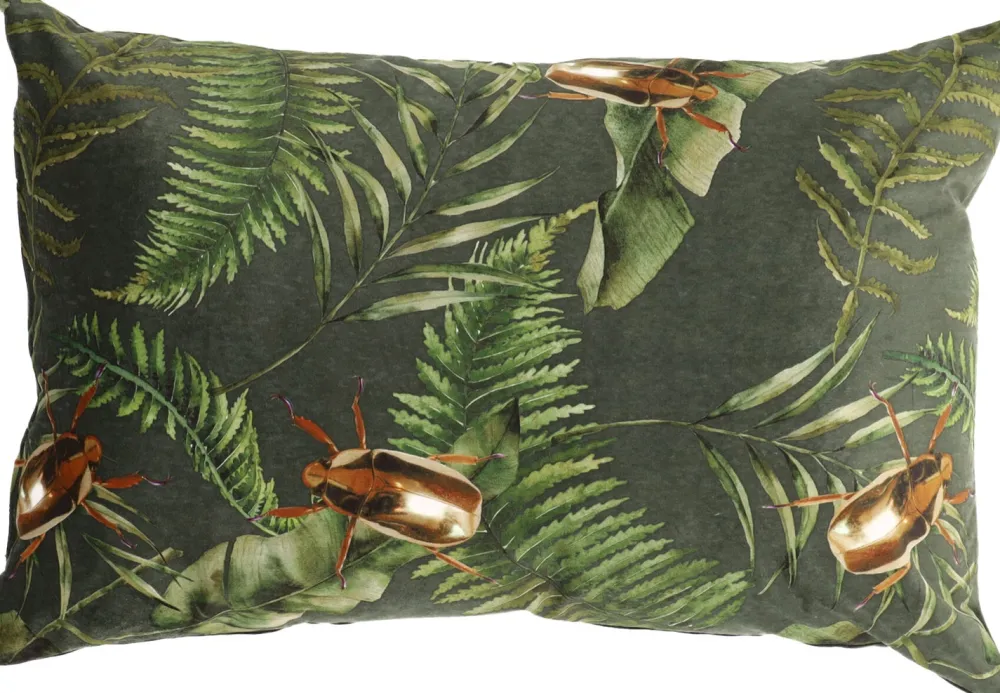 Discount Dekokissen Gold grün 60 x 40 x 10 cm Kissen|Dekokissen