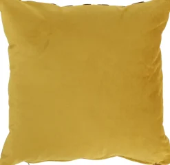 Outlet Dekokissen Jacquard gelb 45 x 45 x 10 cm Kissen|Dekokissen