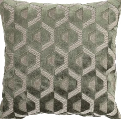 Online Dekokissen Jacquard grün 45 x 45 x 10 cm Kissen|Dekokissen