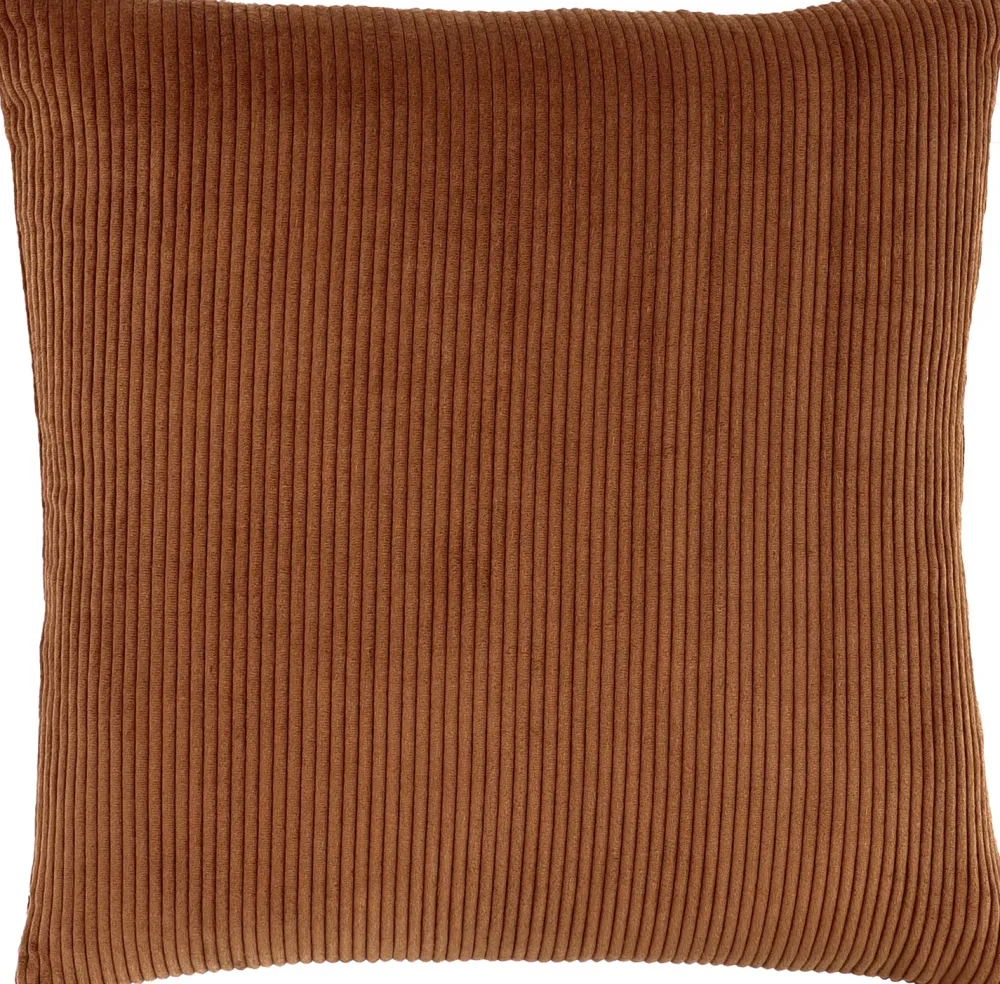 New Dekokissen Rib kupfer 45 x 45 x 10 cm Kissen|Dekokissen