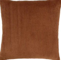 New Dekokissen Rib kupfer 45 x 45 x 10 cm Kissen|Dekokissen