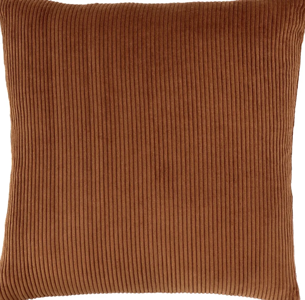 New Dekokissen Rib kupfer 45 x 45 x 10 cm Kissen|Dekokissen