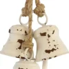 Best Dekoration Anhänger Glocke weiß 15 x 8 x 40 cm Wandhänger|Weihnachtsdeko Zum Aufhängen