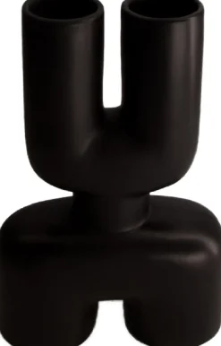 Clearance Dijk Natural Collections Vase Sietze schwarz 17 x 8 x 25,5 cm Vasen & Krüge|Blumentöpfe & Pflanzgefäße