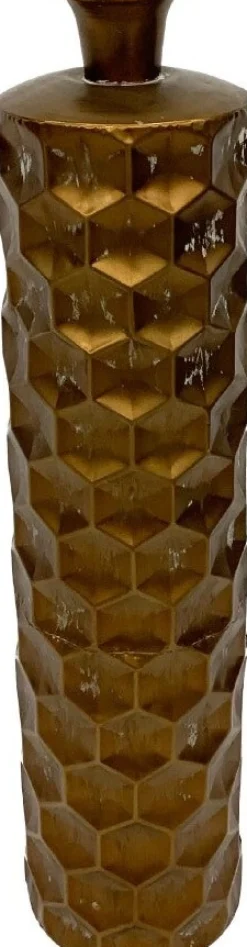 Online Dijk Natural Collections Vase Marty braun D 19 H 78 cm Vasen & Krüge|Blumentöpfe & Pflanzgefäße