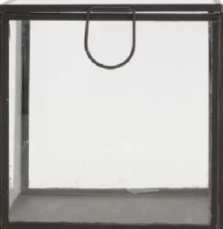 Dijk Natural Collections Aufbewahrungsbox Glas schwarz 11 x 11 x 11 cm Aufbewahrung