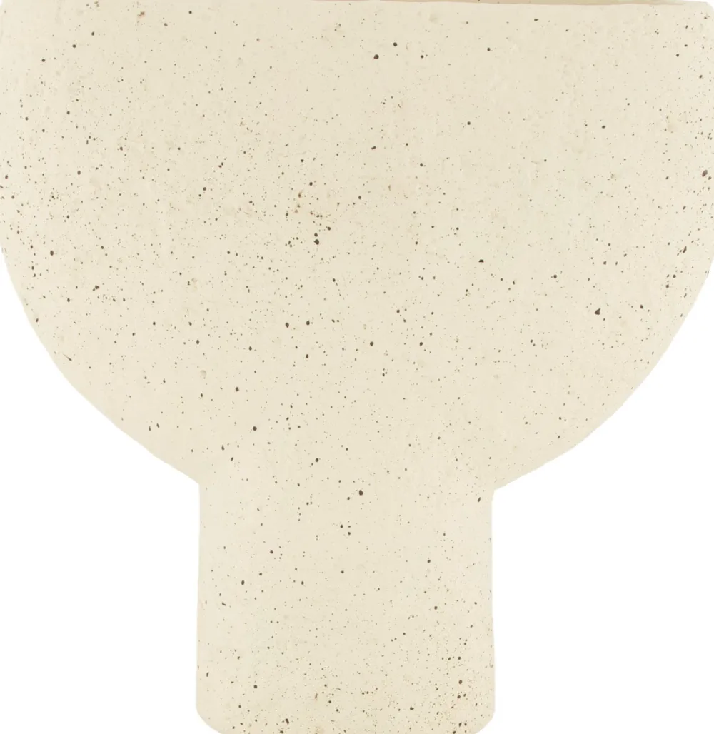 Best Dijk Natural Collections Vase mit Fuß Paolo weiß 25 x 7,5 x 25,5 cm Vasen & Krüge|Blumentöpfe & Pflanzgefäße