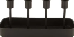 Online Dijk Natural Collections Kerzenständer Diego schwarz 28,5 x 12,5 x 13 cm Kerzenständer