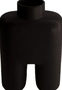 Outlet Dijk Natural Collections Vase Hielke schwarz 17,2 x 8,5 x 25,5 cm Vasen & Krüge|Blumentöpfe & Pflanzgefäße