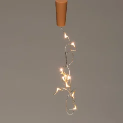 Drahtlichterkette Korken 1 m mit 10 LEDs warmweiß Mini- & Drahtlichterketten