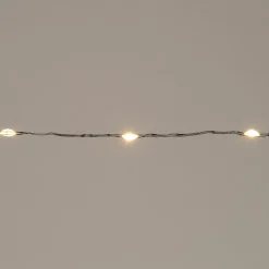 Drahtlichterkette schwarz 1 m mit 20 LEDs warmweiß Mini- & Drahtlichterketten