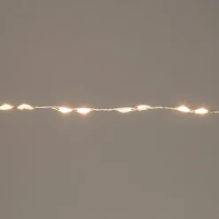 Clearance Drahtlichterkette silber 2 m mit 132 LEDs warmweiß Mini- & Drahtlichterketten